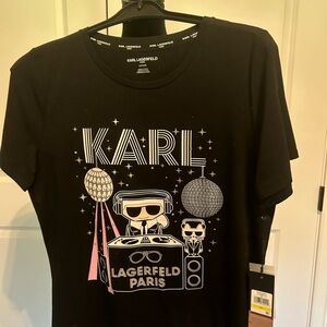 Karl Lagerfeld Kids Black DJ Graphic Tee